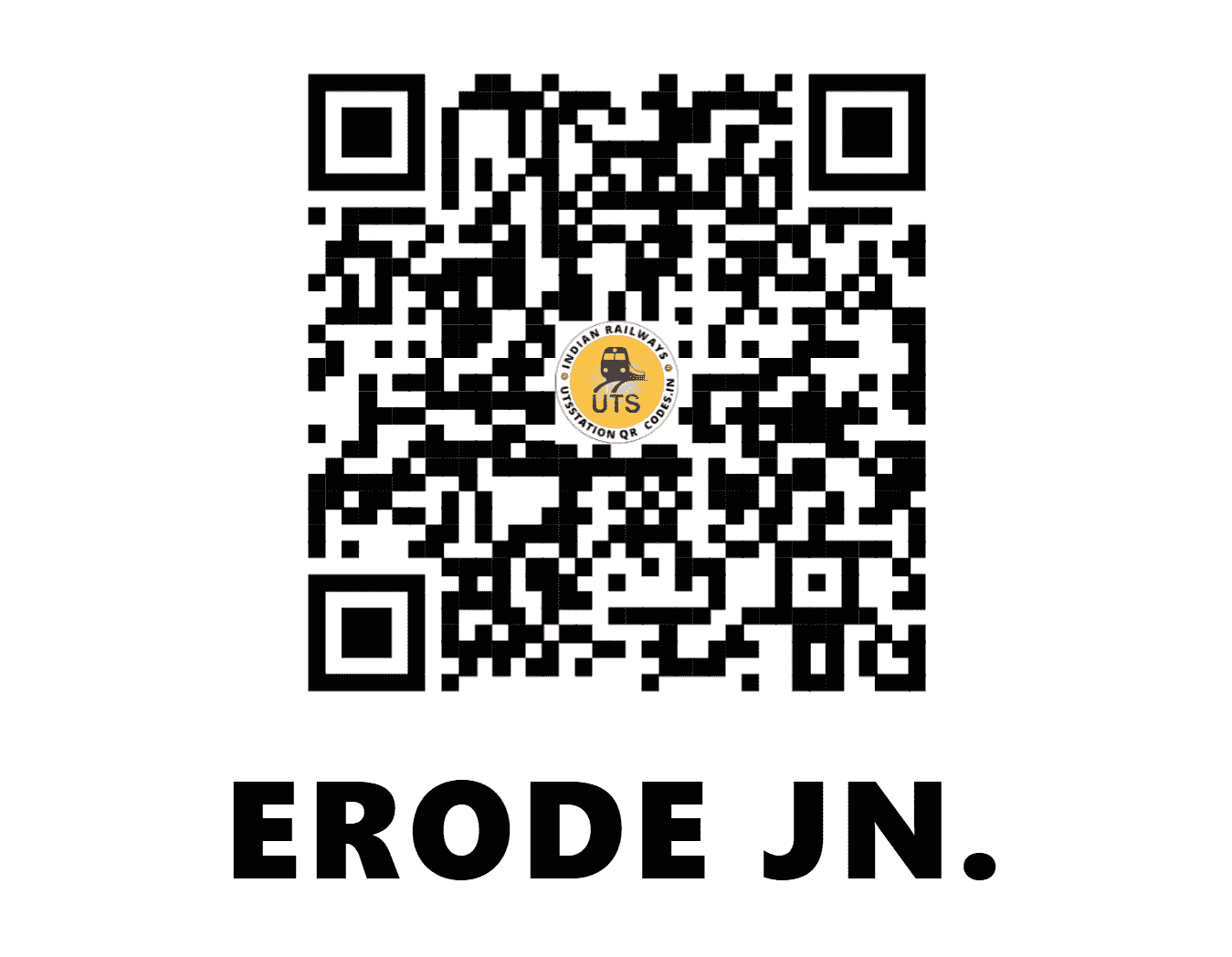 UTS QR Code for ERODE JN. - ED - SR (TAMIL NADU)